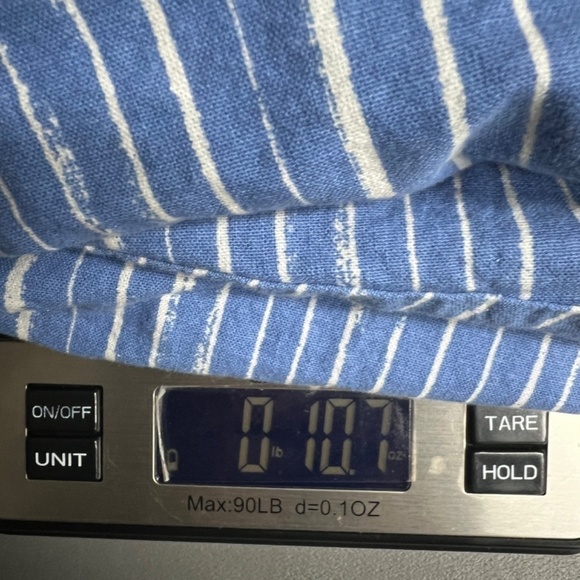 Gap Linen Cotton Blend Striped Blue Sleeveless Fit & Flare Women's Dress Size 2 - Picture 14 of 14